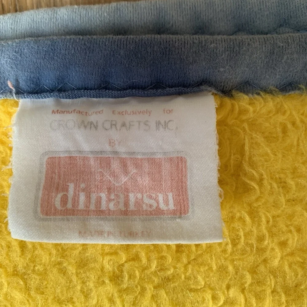 Vintage 80s Crown Crafts Goose Blanket Reversible Kitsch Grandma Cottagecore